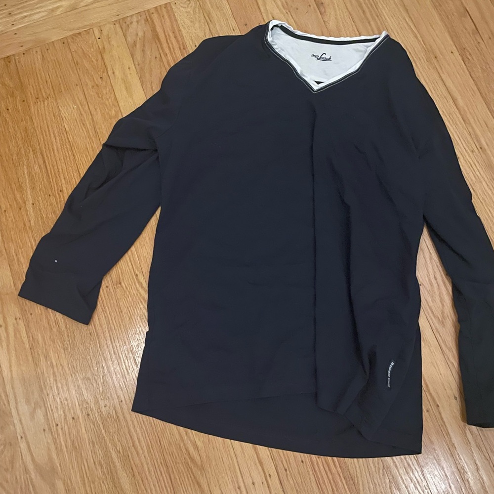 Black Long Sleeve Business Class Top